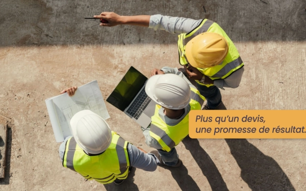 Réunion de chantier de construction