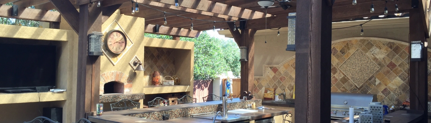 Installation de cuisines d'été en plein air en Normandie