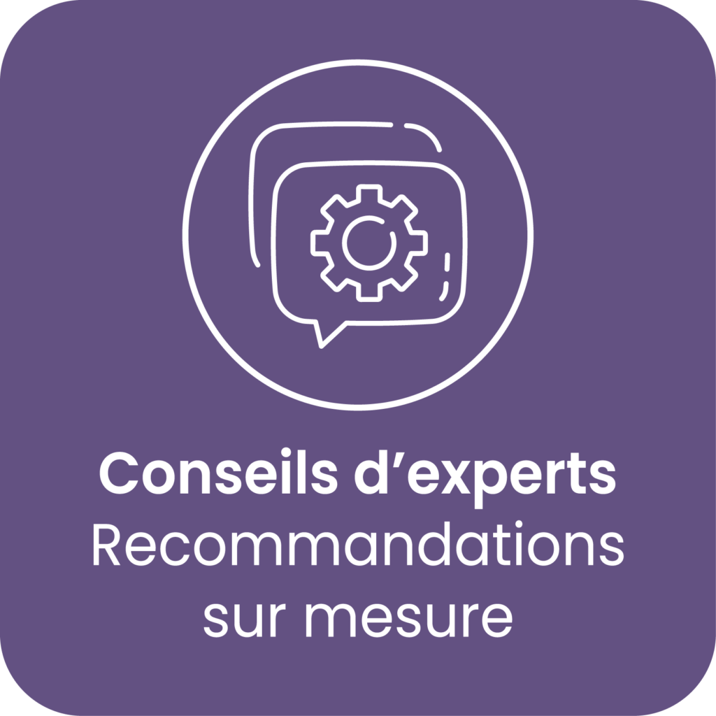 Conseils d'experts : recommandations sur mesure